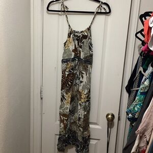 Earthy Toned Floral Dress